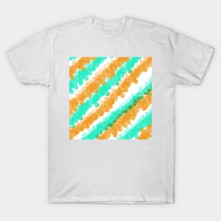 Mint & Orange Bright Splatter T-Shirt